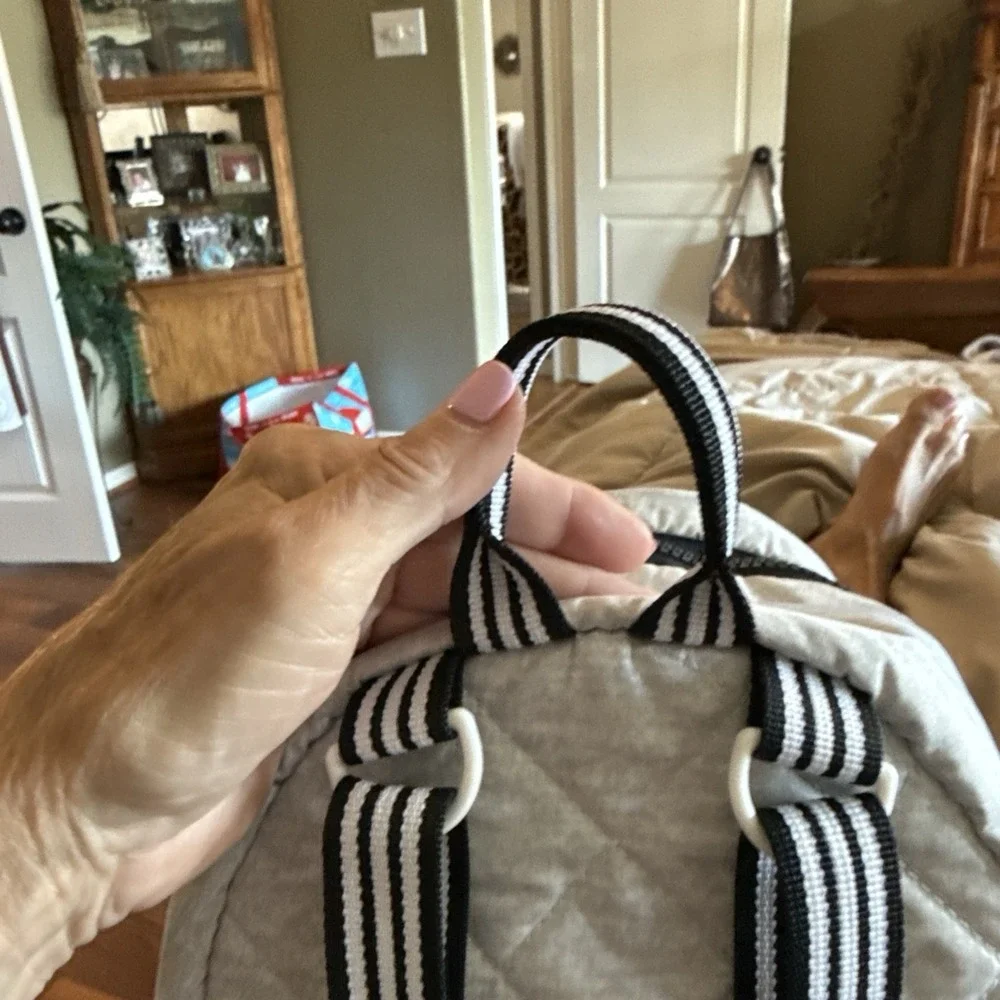 Adidas Core Mini Backpack Smoke Grey Multi-Zippered ‎ 4018